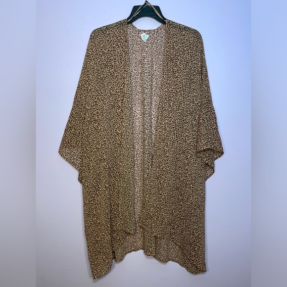 Aerie American Eagle Leopard Kimono One Size Fits All NWOT - Picture 4 of 5